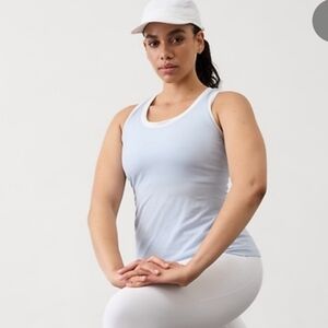 athleta momentum seamless tank xl blue